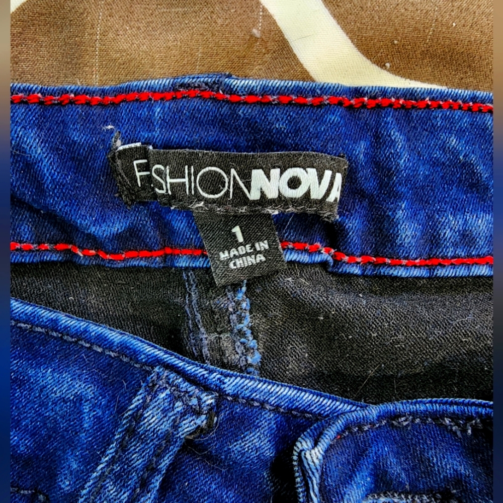 Fashion Nova High Rise Blue Jeans